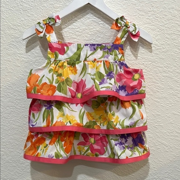 Janie and Jack Other - 4 for $20 Janie & Jack vintage Floral tiered top size 6 from Summer Orchid line